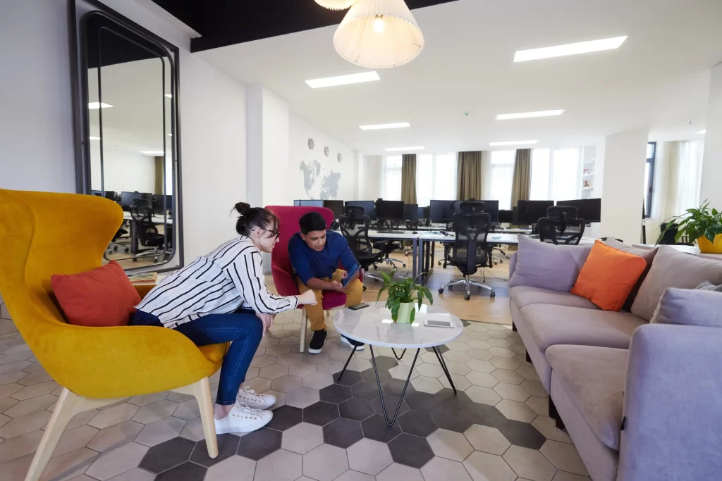 Flexible workspace interior design