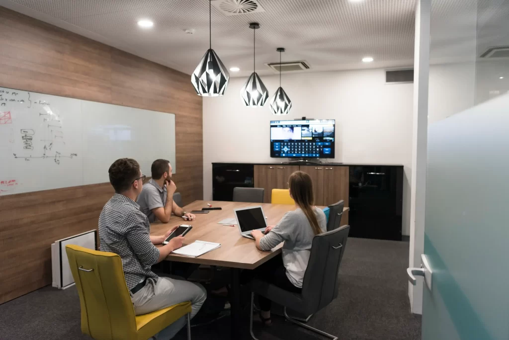 conference room for startup office interior design 