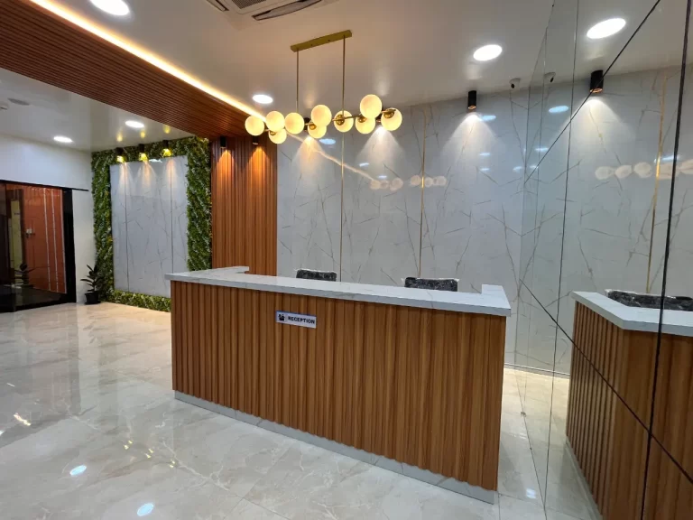 Creative office reception area design