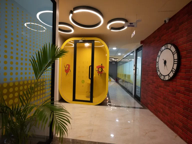 Office space corridor private cubic cabin