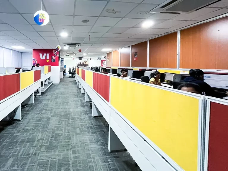 office interior mahindra finance linear workstation