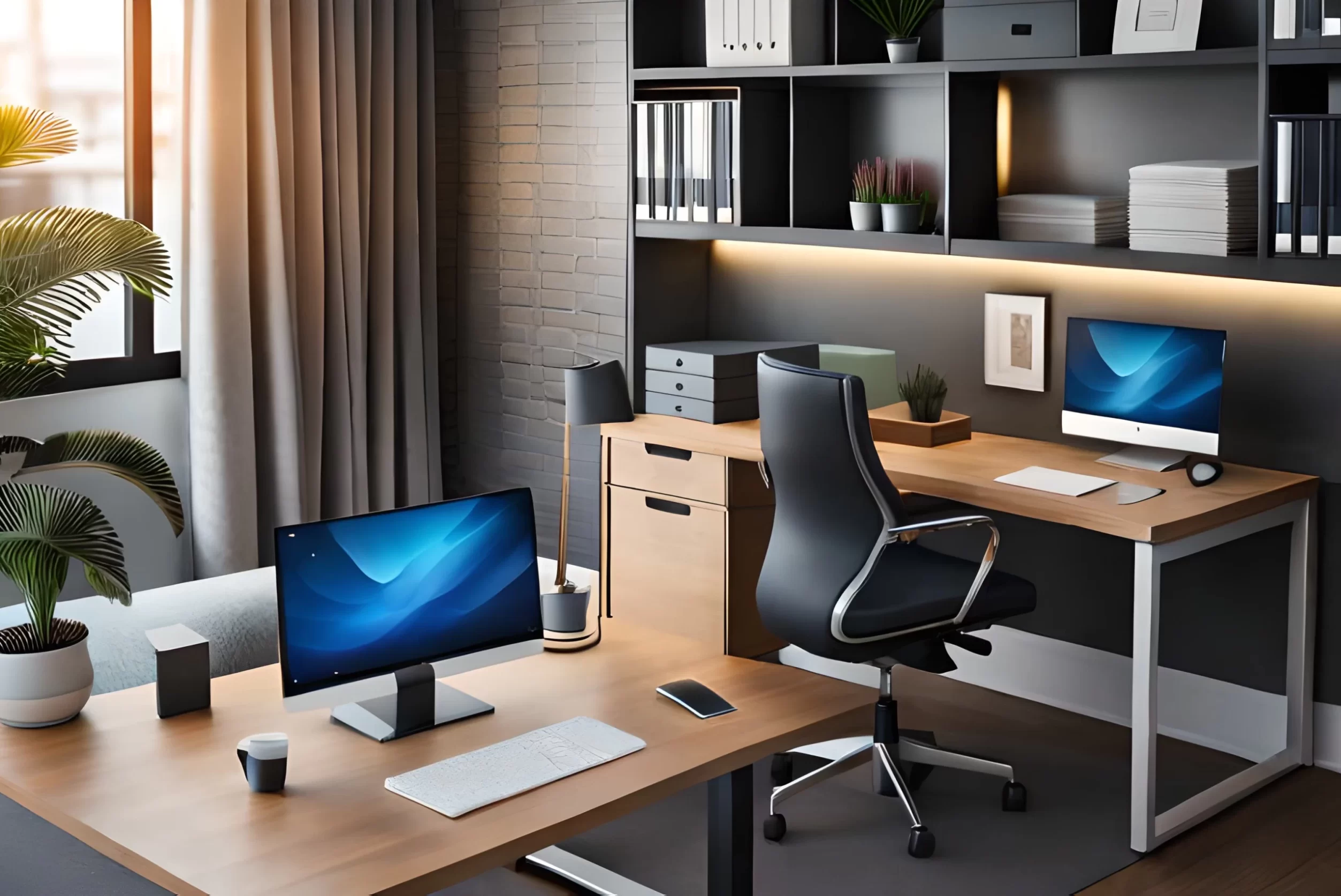 ergonomic office desk and chair design for your office space